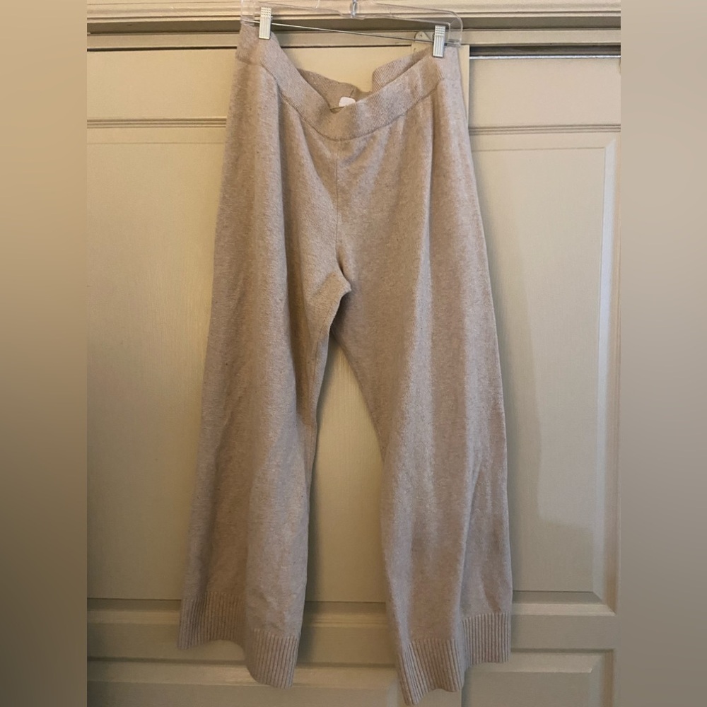 Beige Knit Lounge Pants